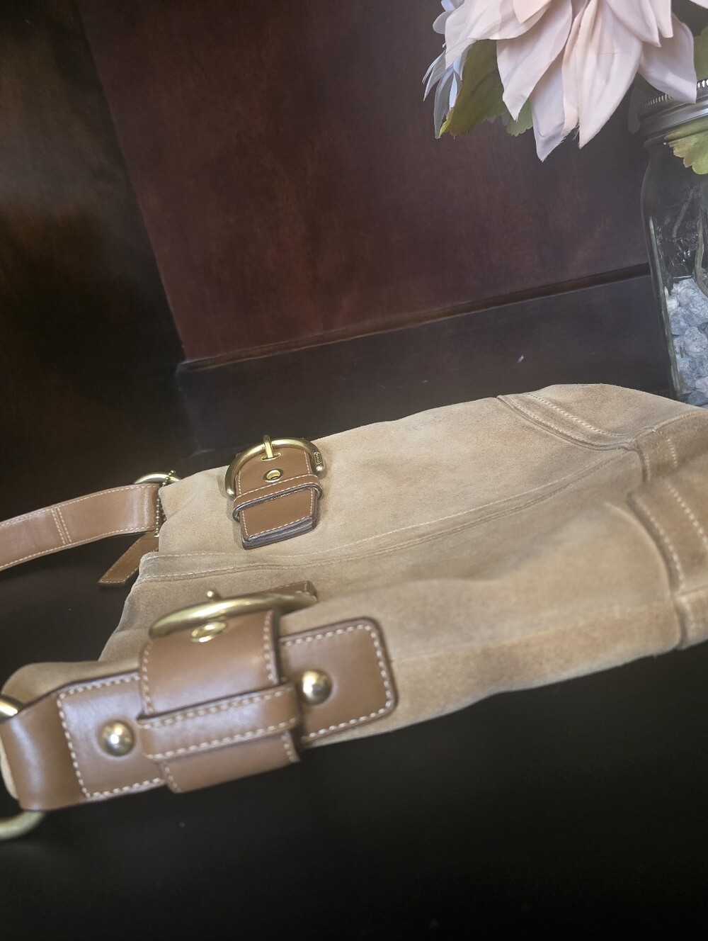 Vintage Coach Legacy Suede Buckle Hobo Convertable Shoulder Bag 1483 - Picture 4 of 7